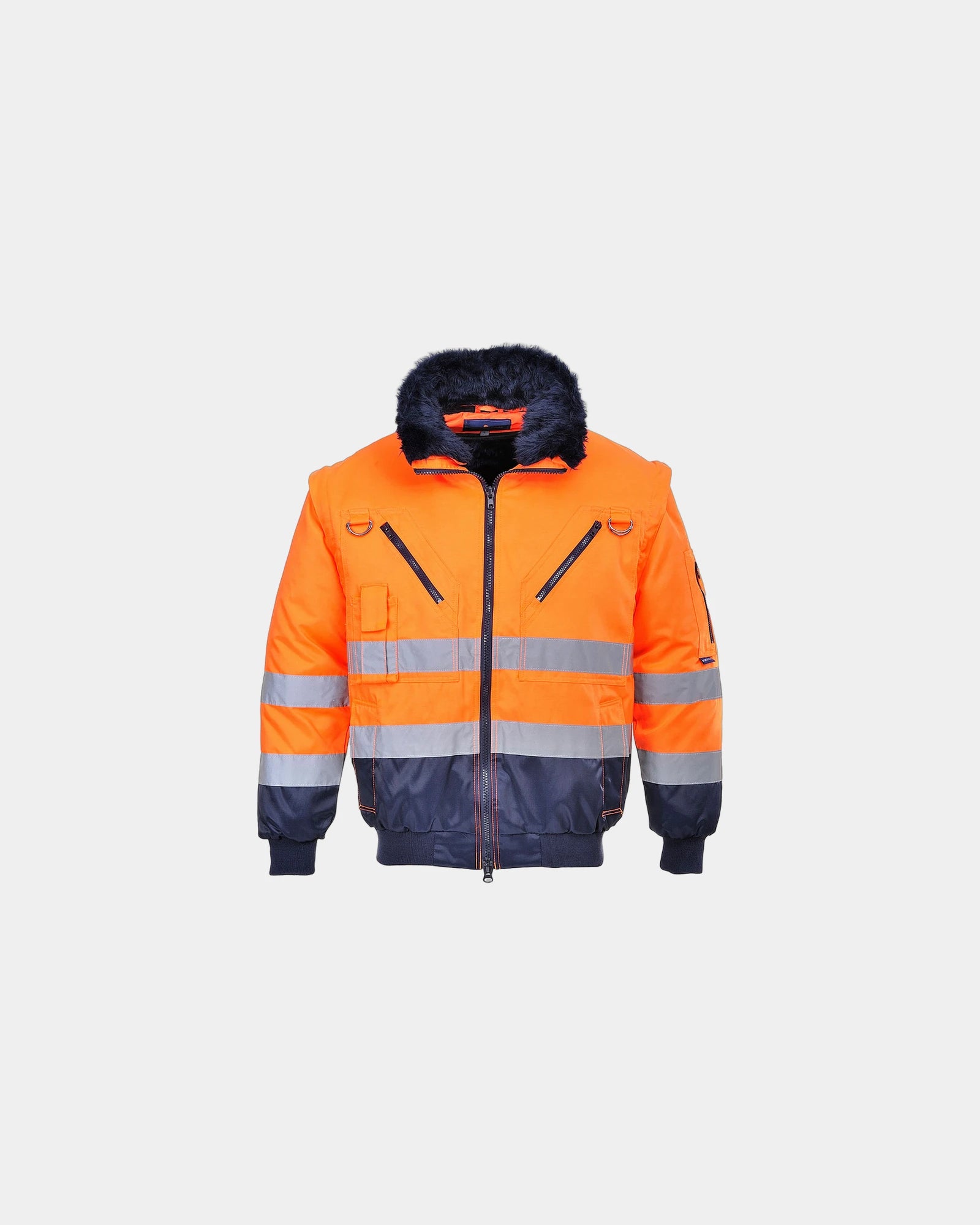 Blouson pilote 3 en 1 à personnaliser - Orange