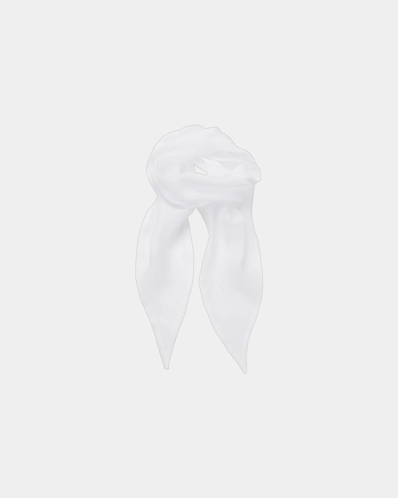 Foulard mousseline polyester femme à personnaliser - White