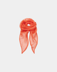Foulard mousseline polyester femme à personnaliser - Orange