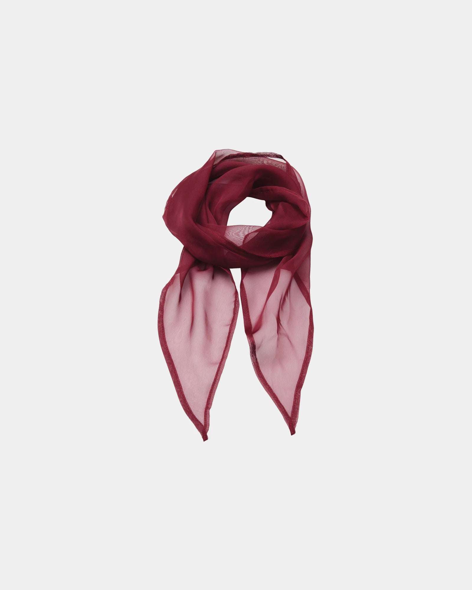 Foulard mousseline polyester femme à personnaliser - Burgundy