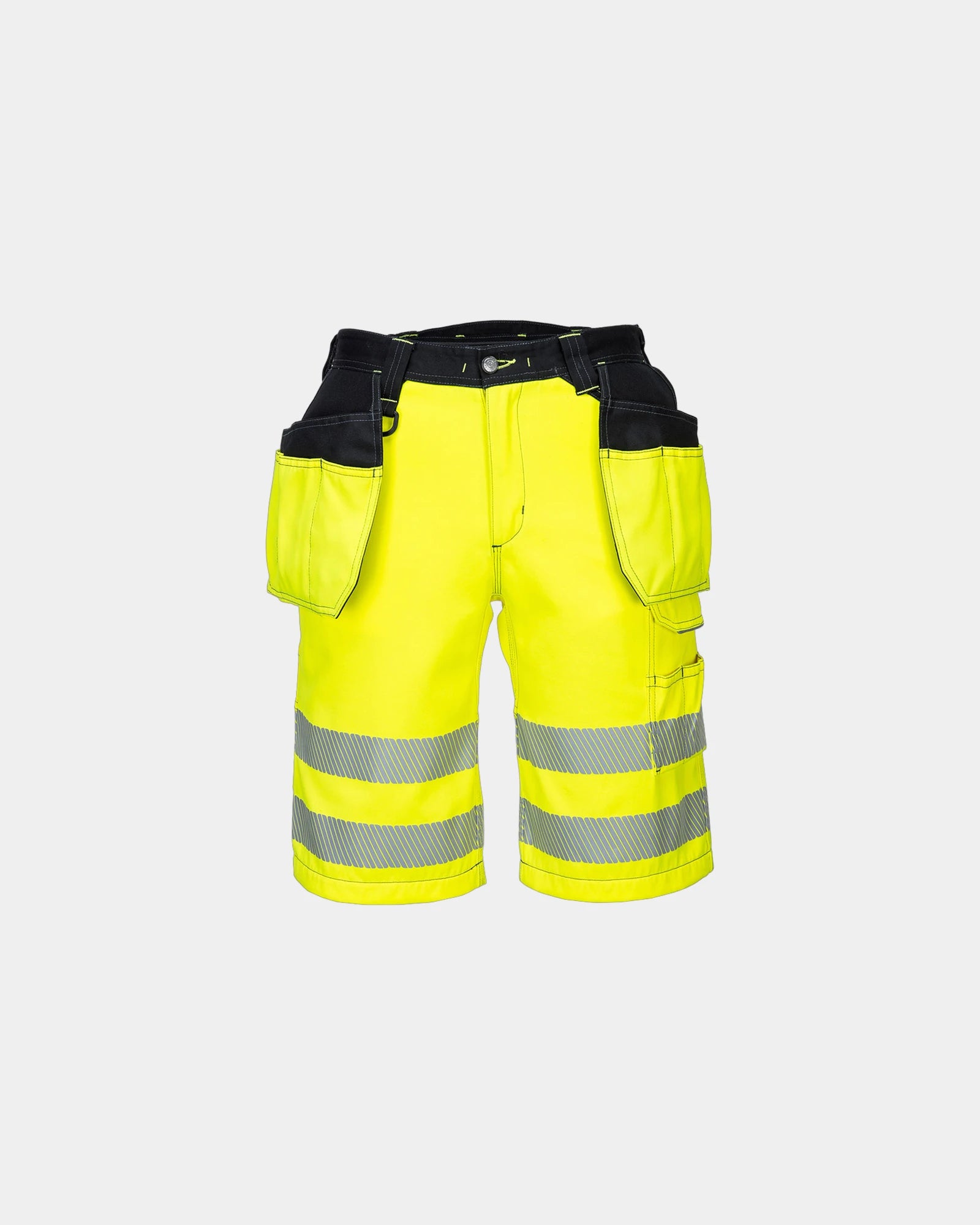 Bermuda PW3 Hi-Vis à personnaliser - Jaune-Noir