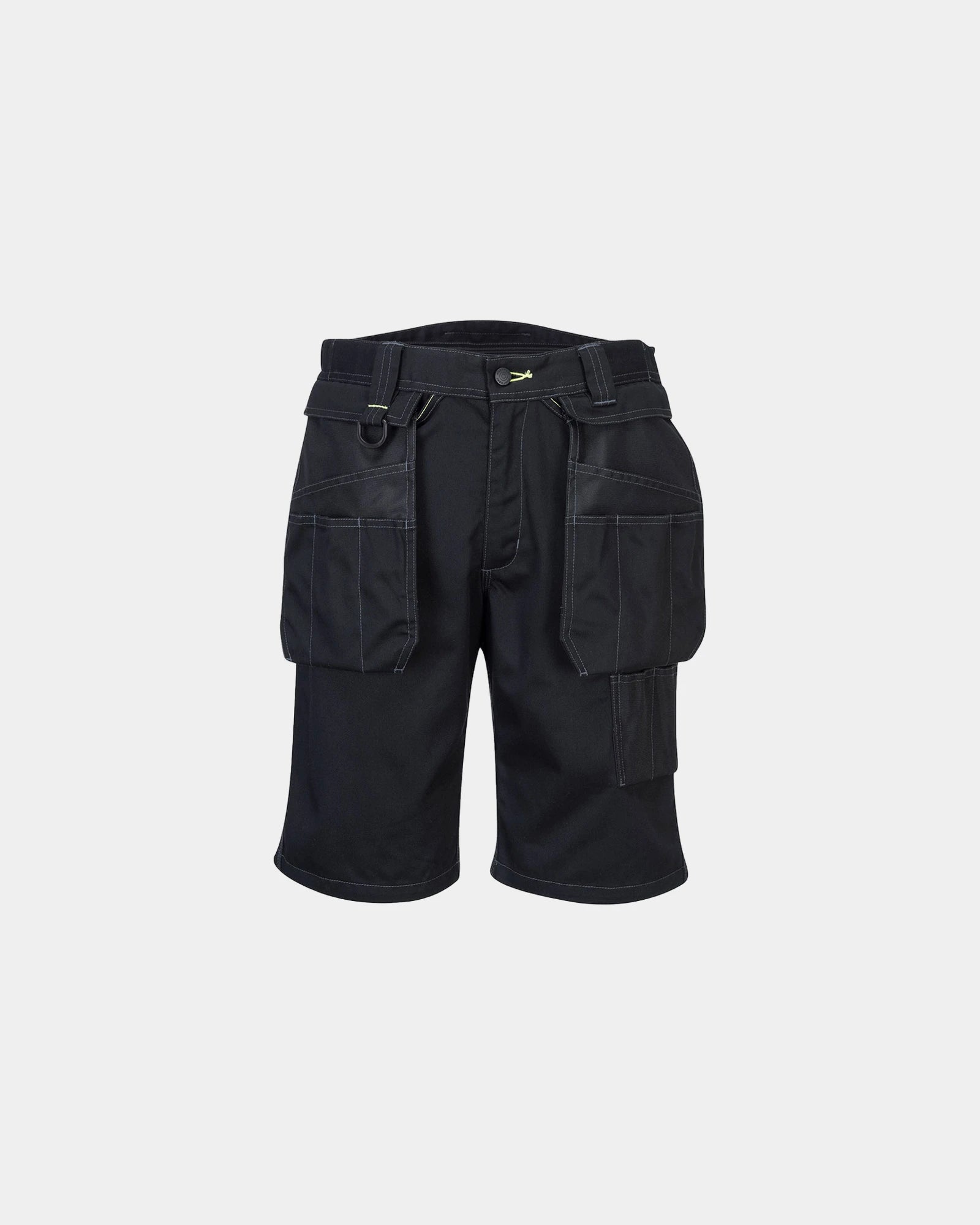 Short de travail PW3 à personnaliser - Noir-Bleu Ciel