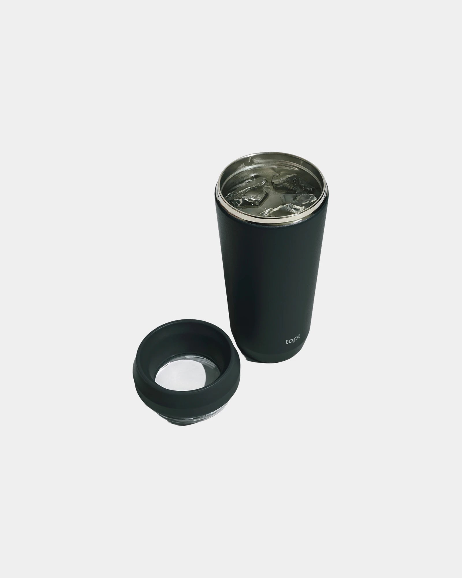 Mug 354 ml avec couvercle 360 en acier recyclé à personnaliser - 1