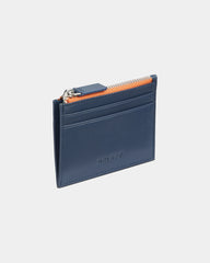 Porte-cartes cuir Roland Garros à personnaliser - Bleu Marine