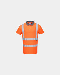 Polo Hi-Vis coton à personnaliser - Orange