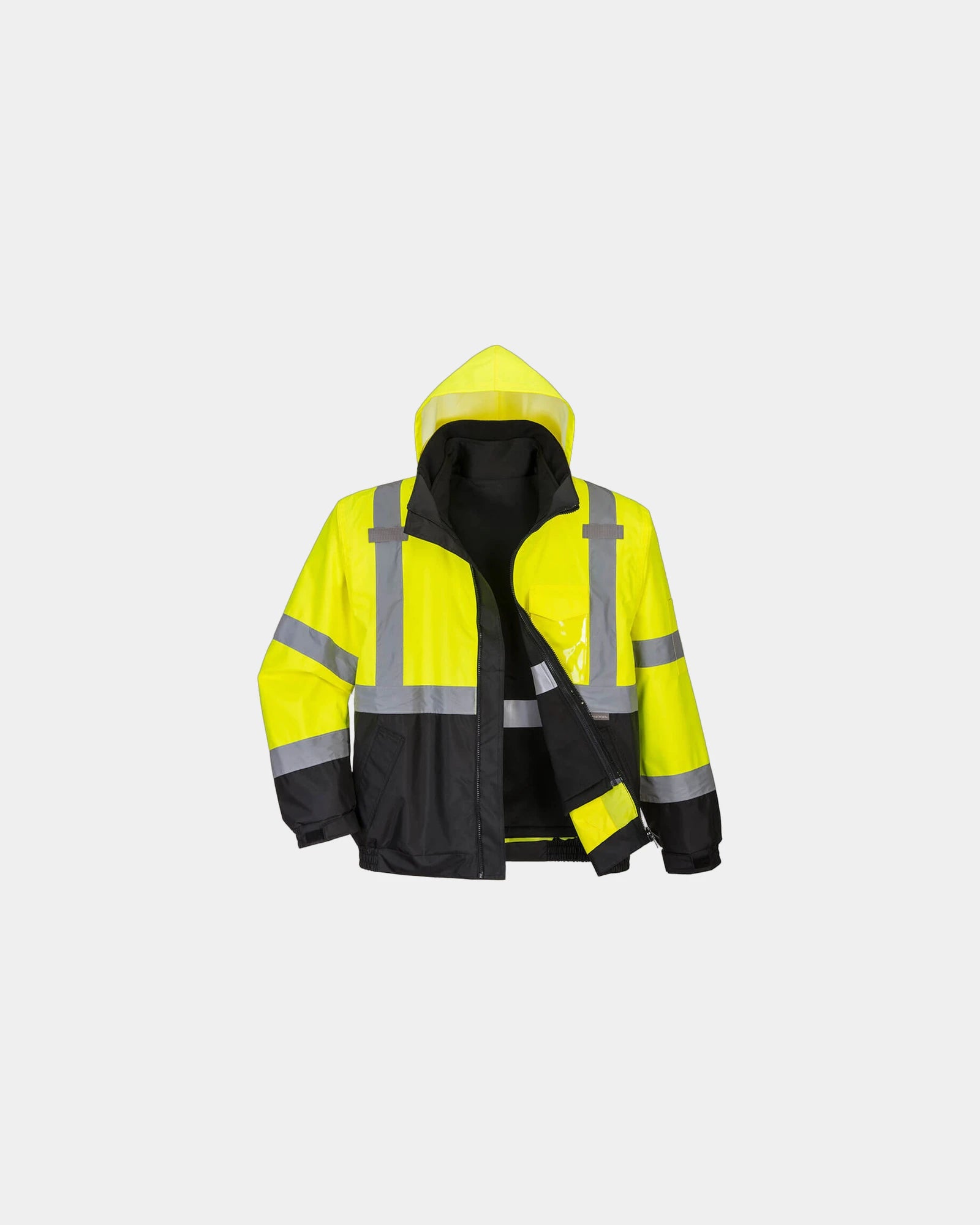 Blouson HV Premium 3 en 1 à personnaliser - Jaune-Noir