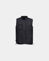 Gilet de froid Classic à personnaliser - Noir-Bleu Ciel
