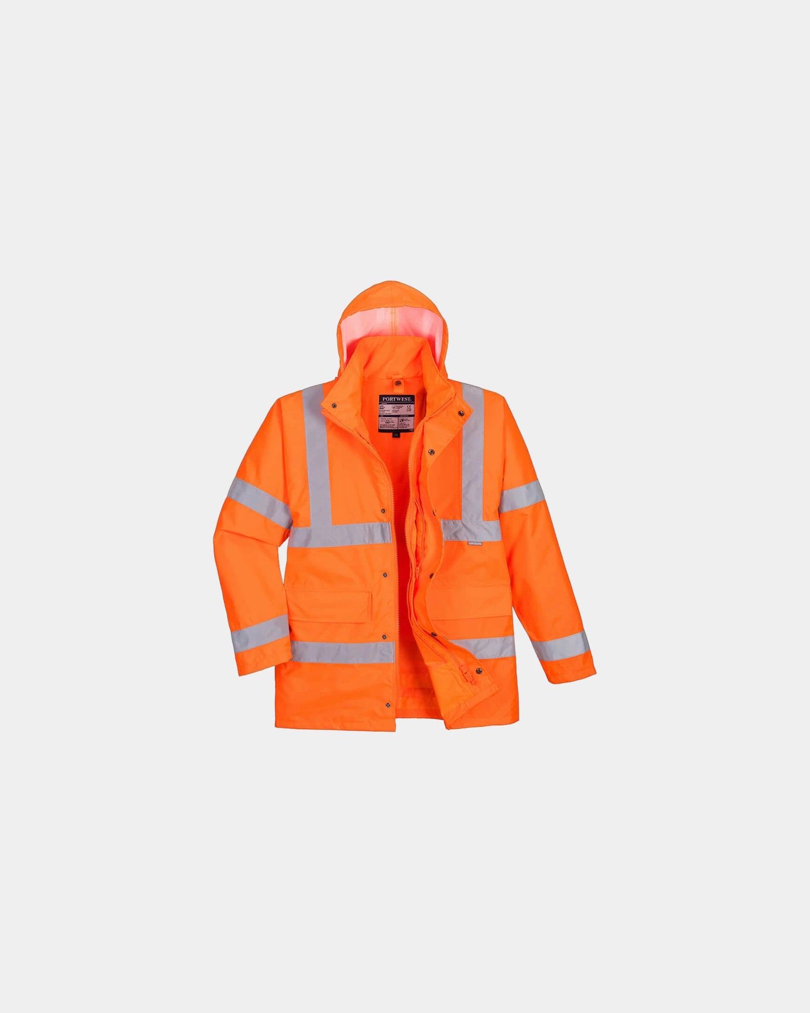 Parka imperméable Hi-Vis 3-en-1 à personnaliser - Orange