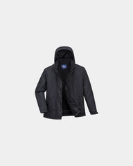 Parka isolante imperméable Limax à personnaliser - Noir-Bleu Ciel