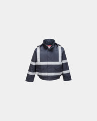 Blouson chaud flamme résistant à personnaliser - Bleu Marine
