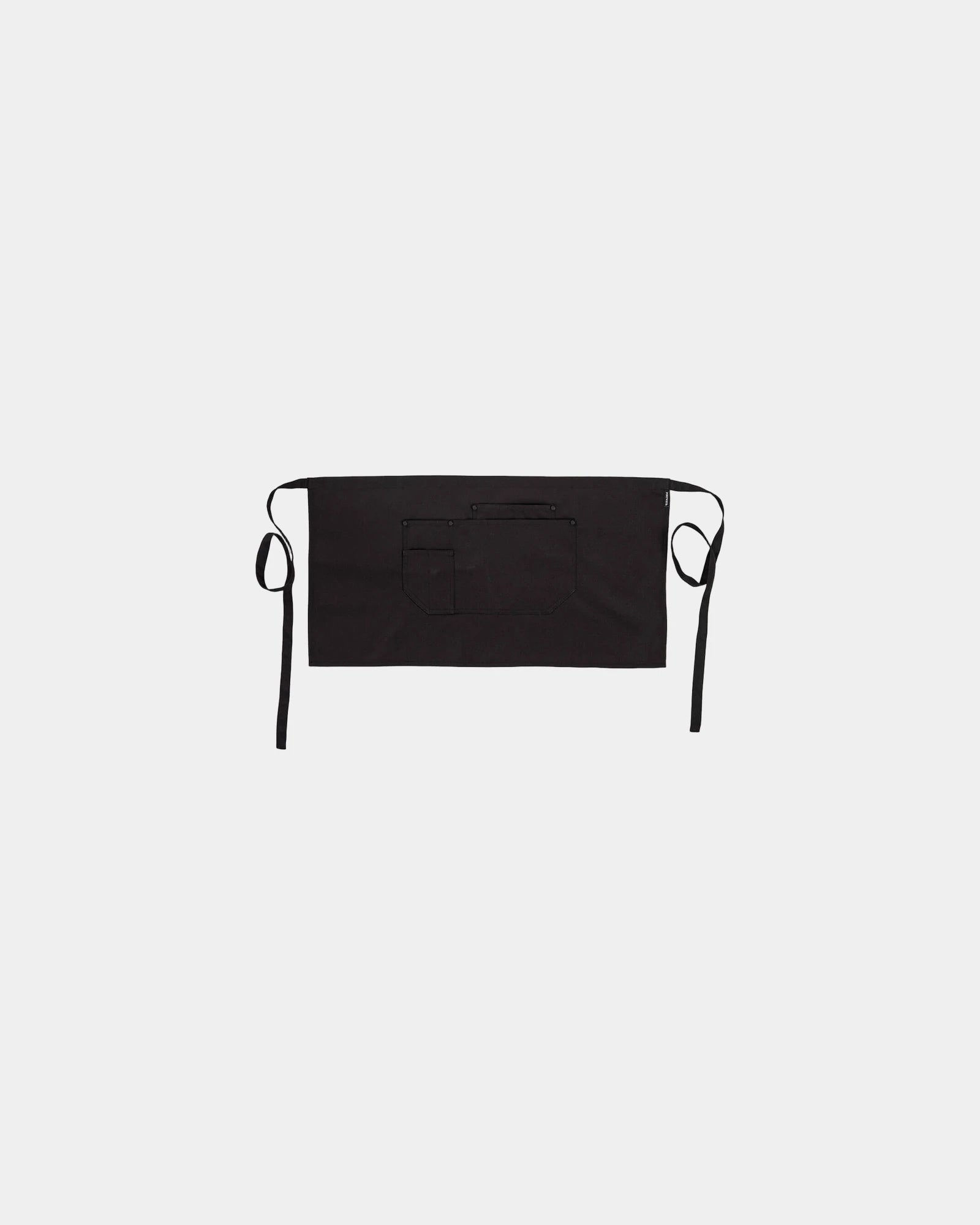 Tablier de bar en toile Canvas à personnaliser - Noir-Bleu Ciel