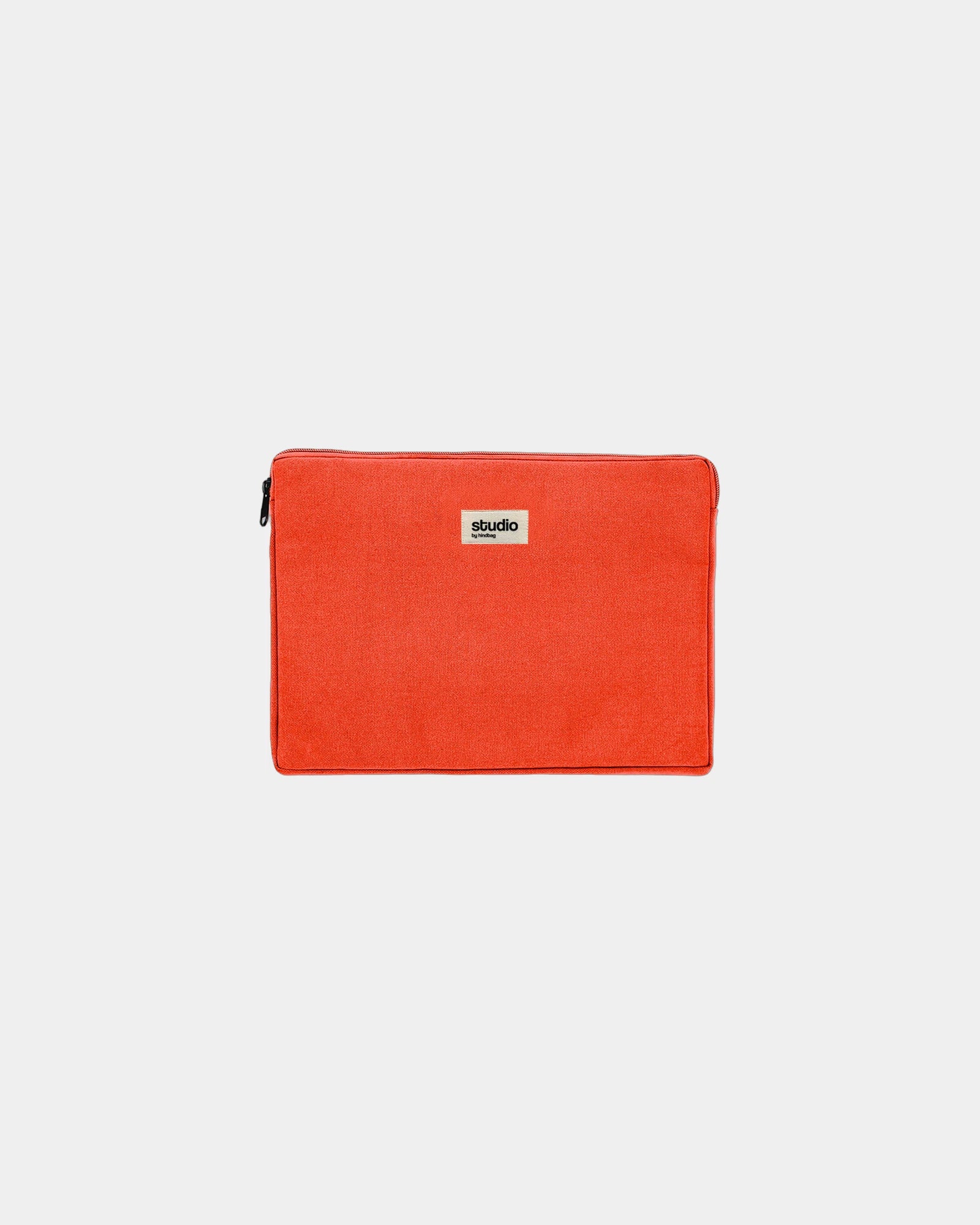 Housse ordinateur coton bio Hindbag Léo 15" à personnaliser - Red