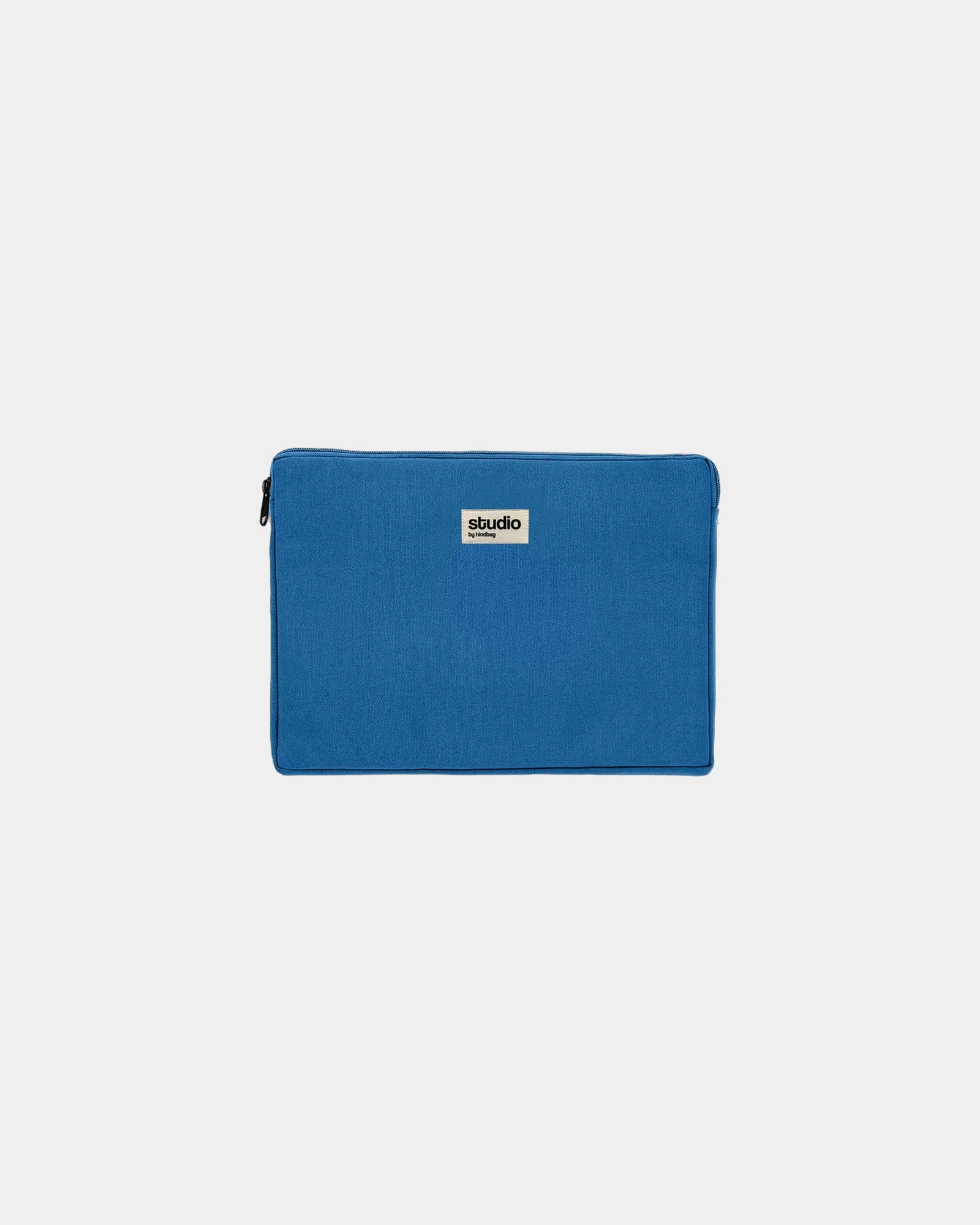 Housse ordinateur coton bio Hindbag Léo 13" à personnaliser - Royal Blue