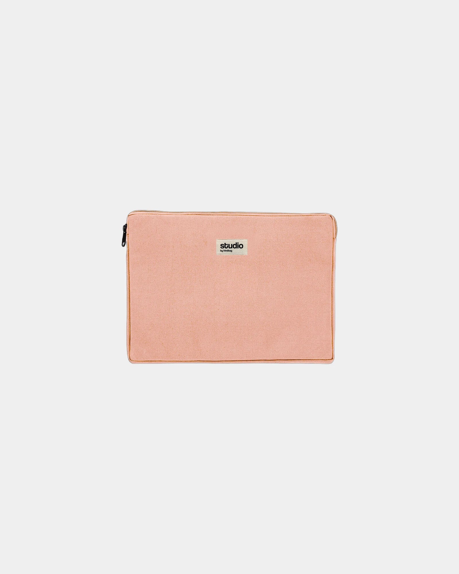 Housse ordinateur coton bio Hindbag Léo 13" à personnaliser - Salmon
