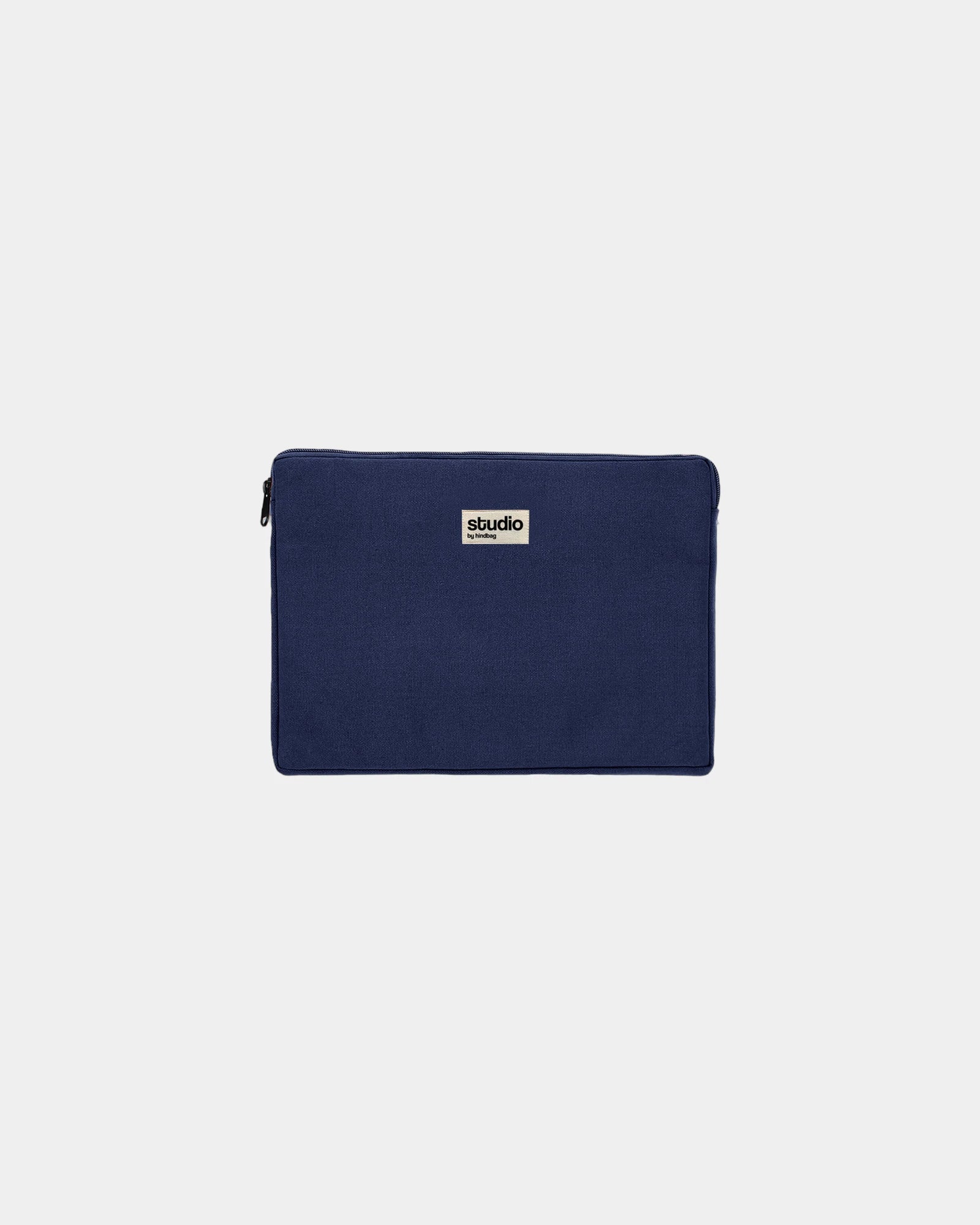 Housse ordinateur coton bio Hindbag Léo 13" à personnaliser - Navy
