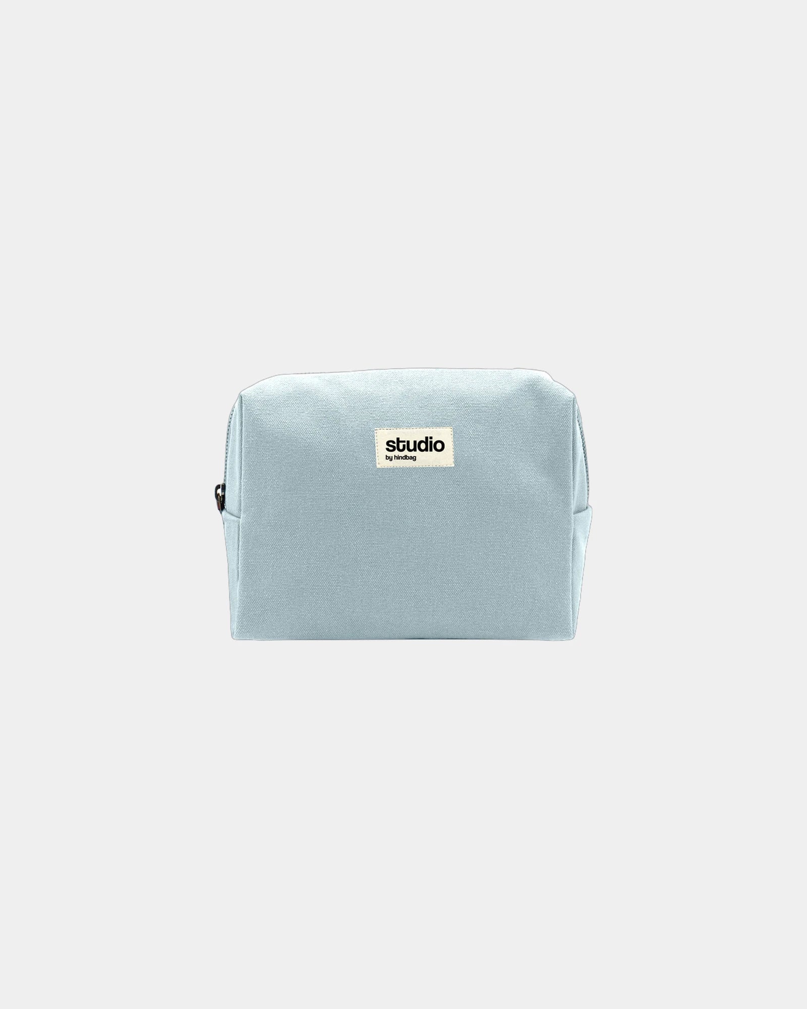 Trousse coton bio GOTS Hindbag Estelle M à personnaliser - Azure