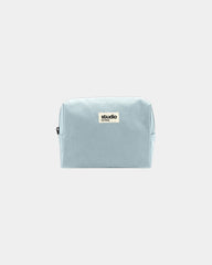 Trousse coton bio GOTS Hindbag Estelle M à personnaliser - Azure