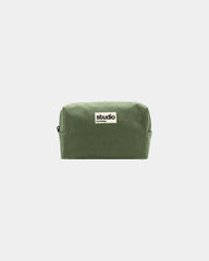 Trousse coton bio Hindbag Estelle S à personnaliser - Olive
