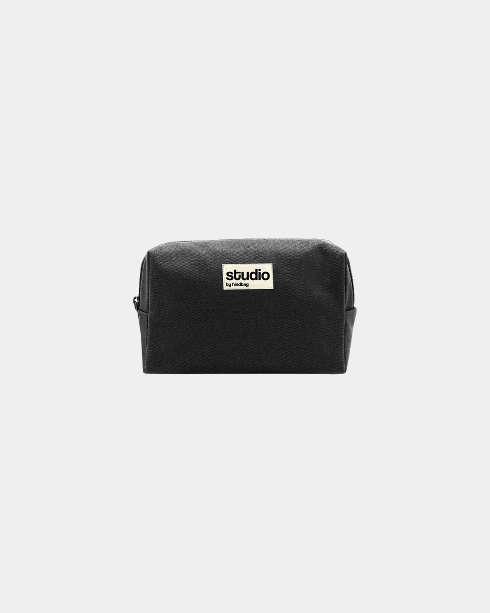 Trousse coton bio Hindbag Estelle S à personnaliser - Black