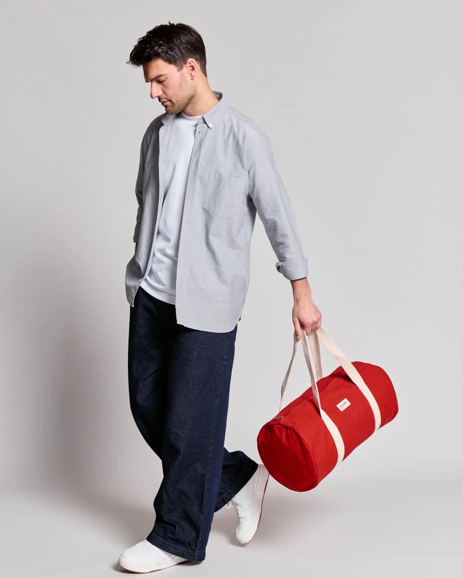 Sac polochon coton bio Hindbag Sam à personnaliser - 16