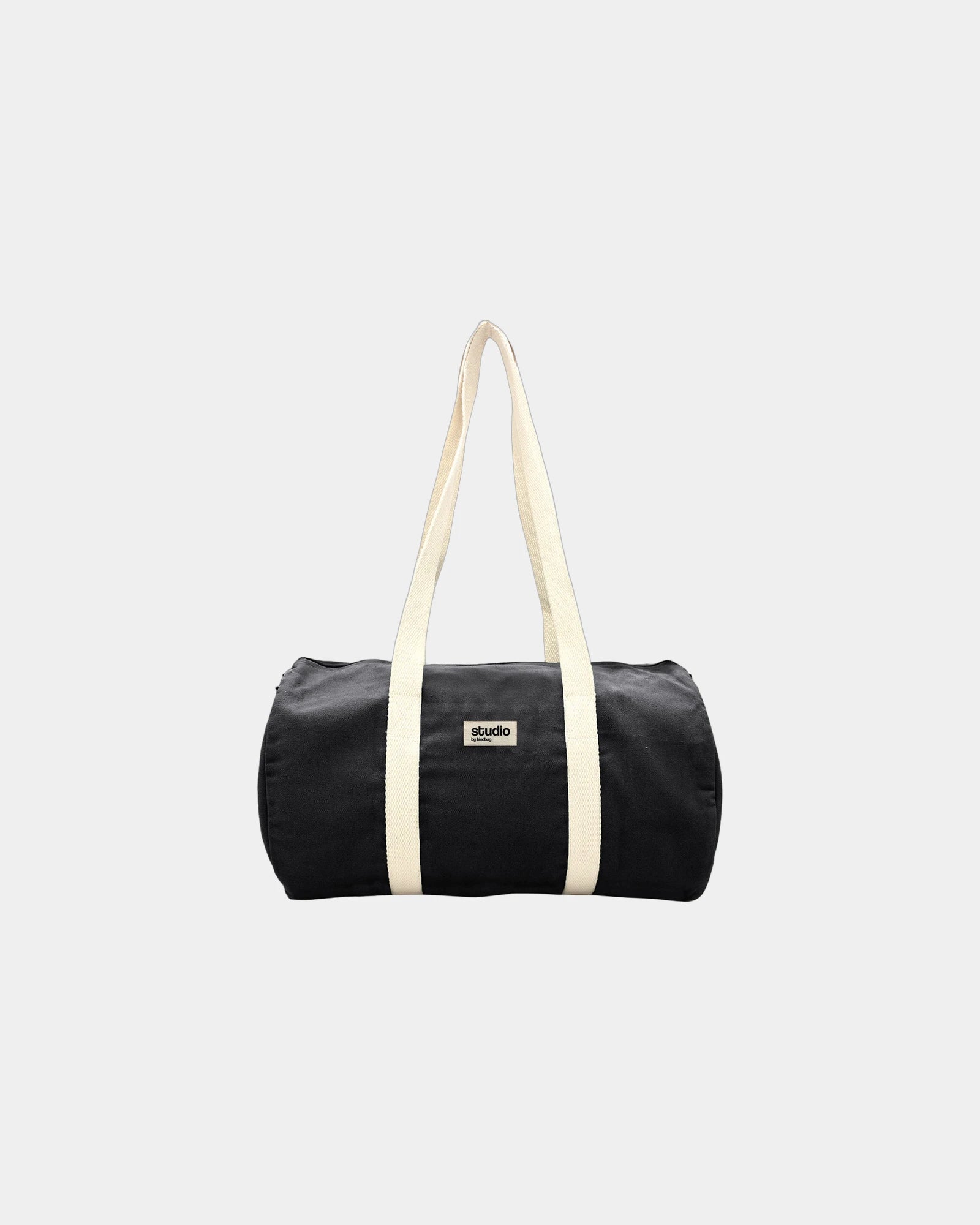 Sac polochon coton bio Hindbag Sam à personnaliser - Black