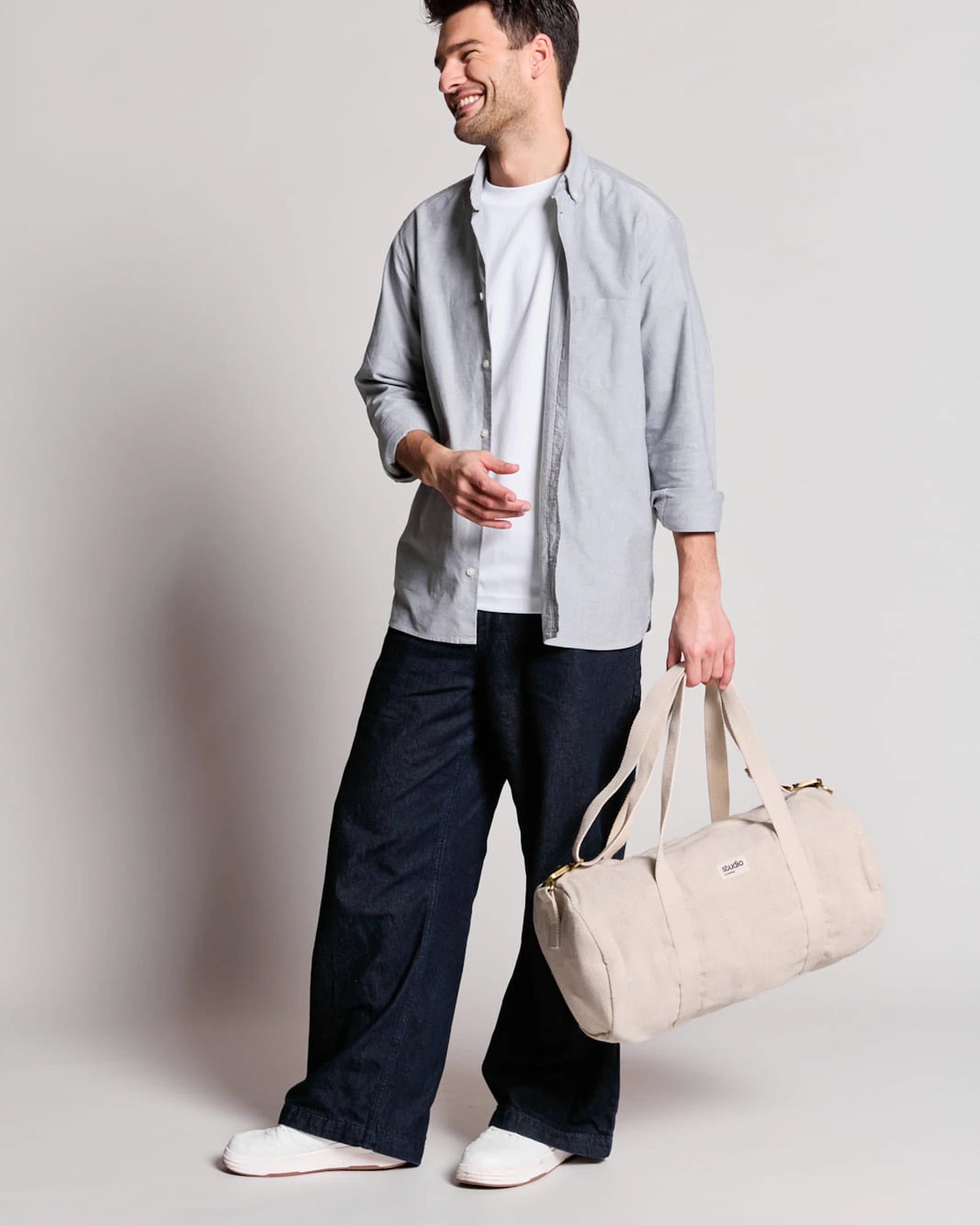 Sac polochon coton bio Hindbag Sam à personnaliser - 2