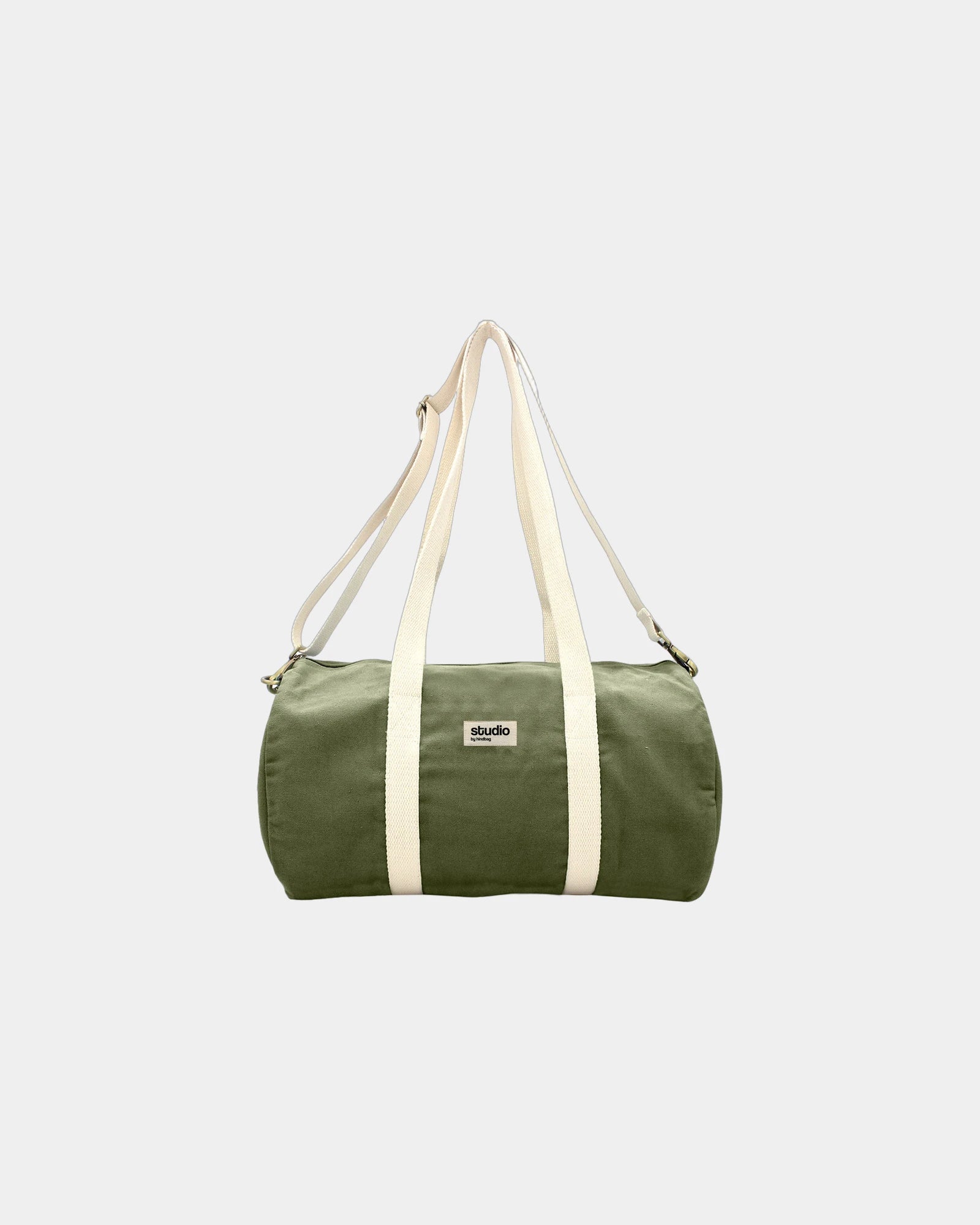 Sac polochon coton bio Hindbag Sam à personnaliser - Olive