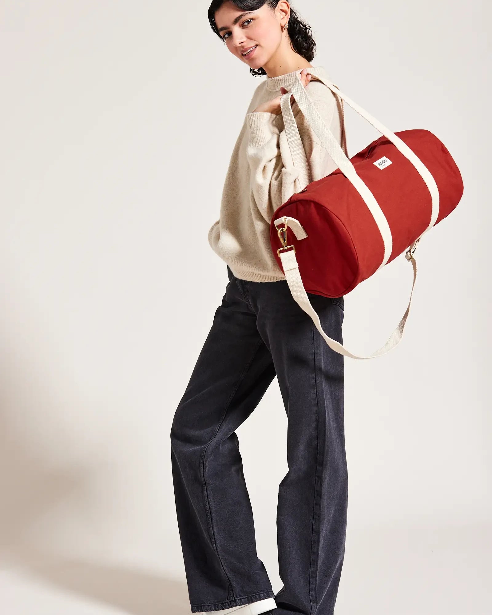 Sac polochon coton bio Hindbag Sam à personnaliser - 16