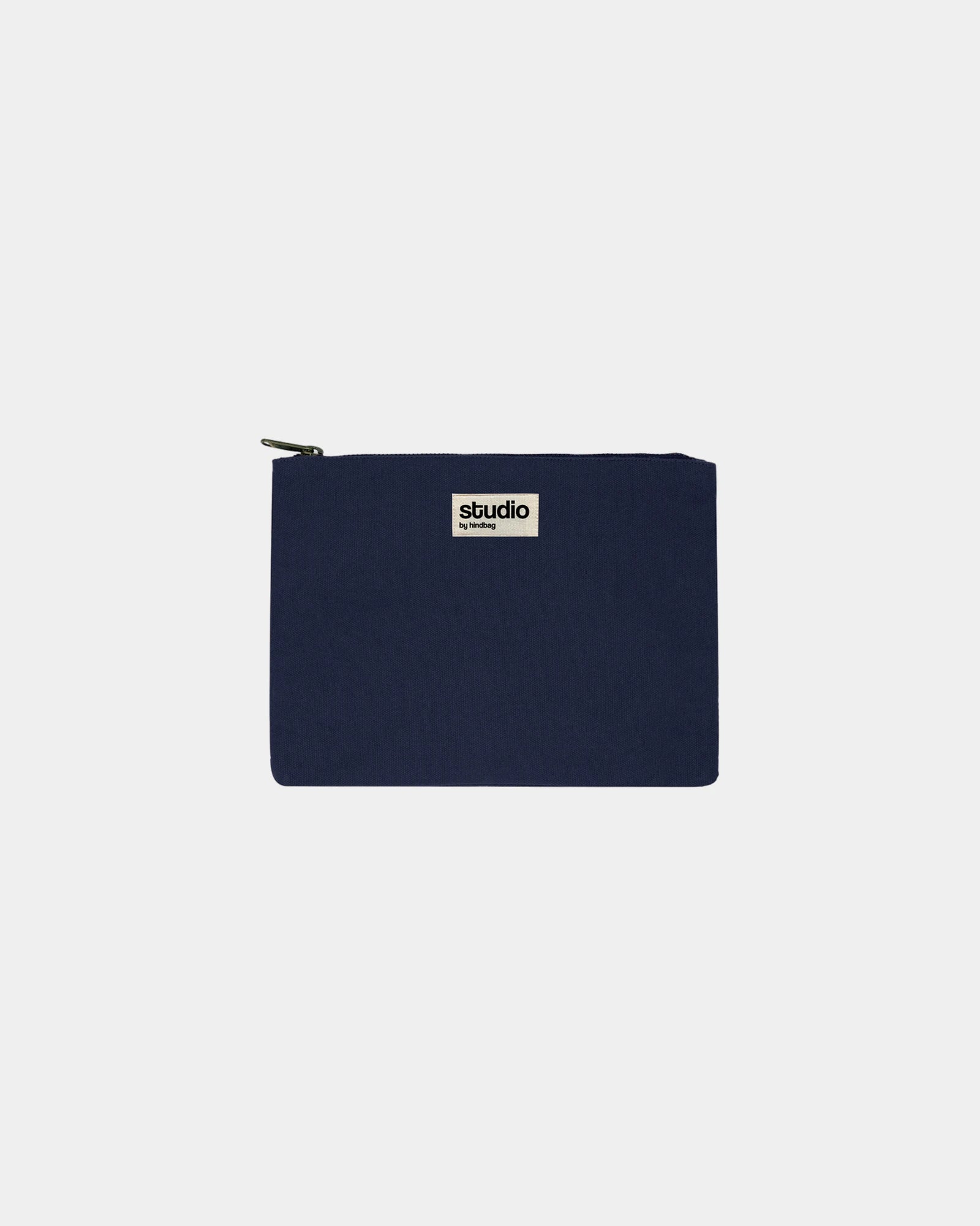 Pochette coton bio GOTS Hindbag Colette M à personnaliser - Navy