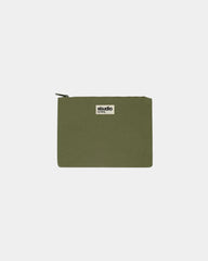 Pochette coton bio GOTS Hindbag Colette M à personnaliser - Olive
