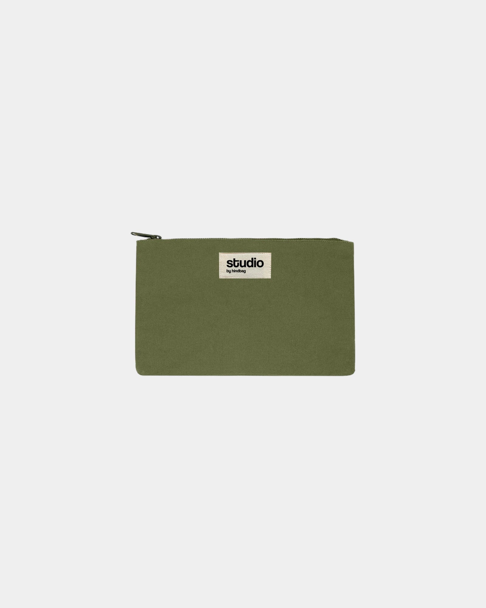 Pochette coton bio GOTS Hindbag Colette S à personnaliser - Olive