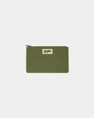 Pochette coton bio GOTS Hindbag Colette S à personnaliser - Olive