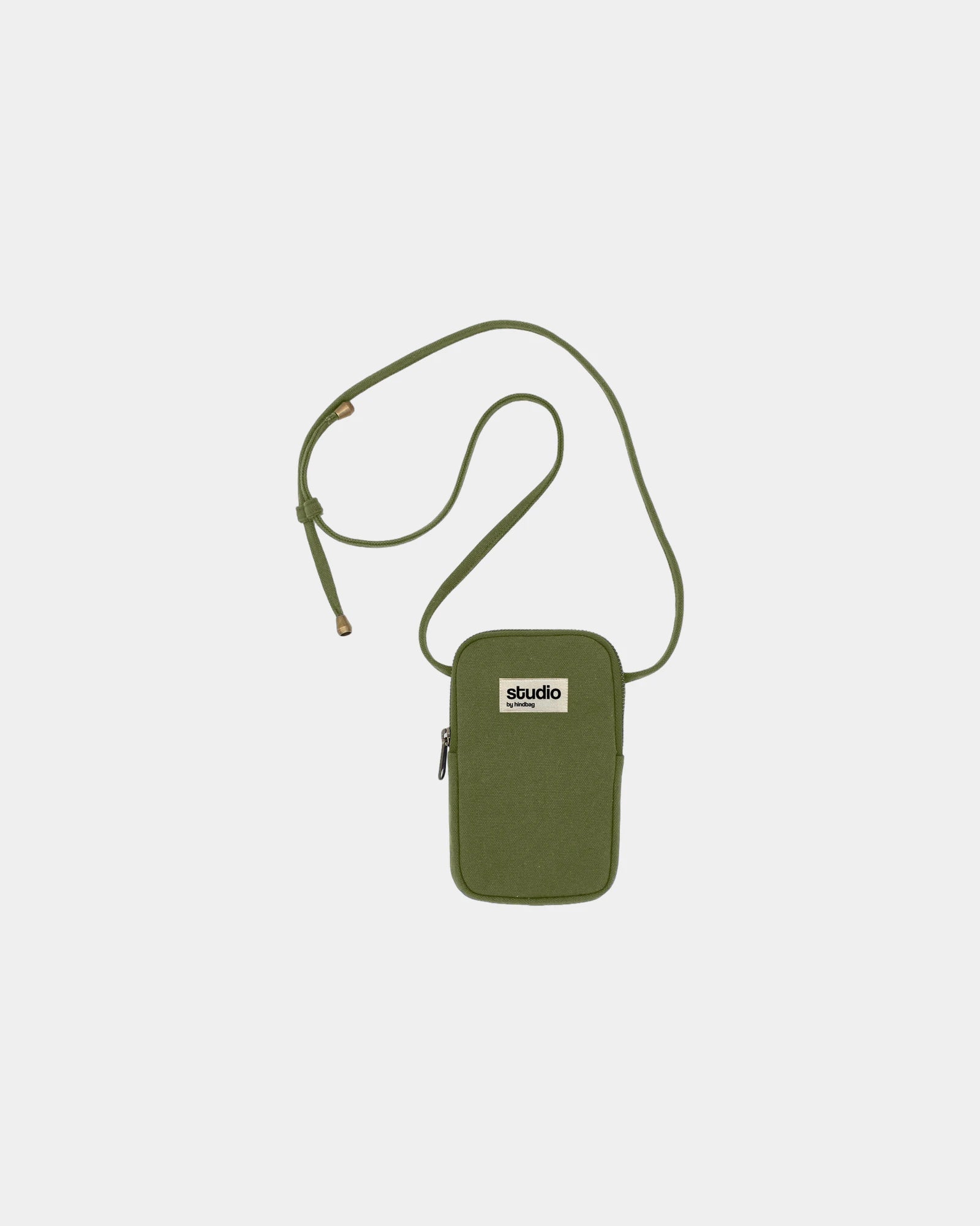 Housse smartphone coton bio Hindbag Théo à personnaliser - Olive