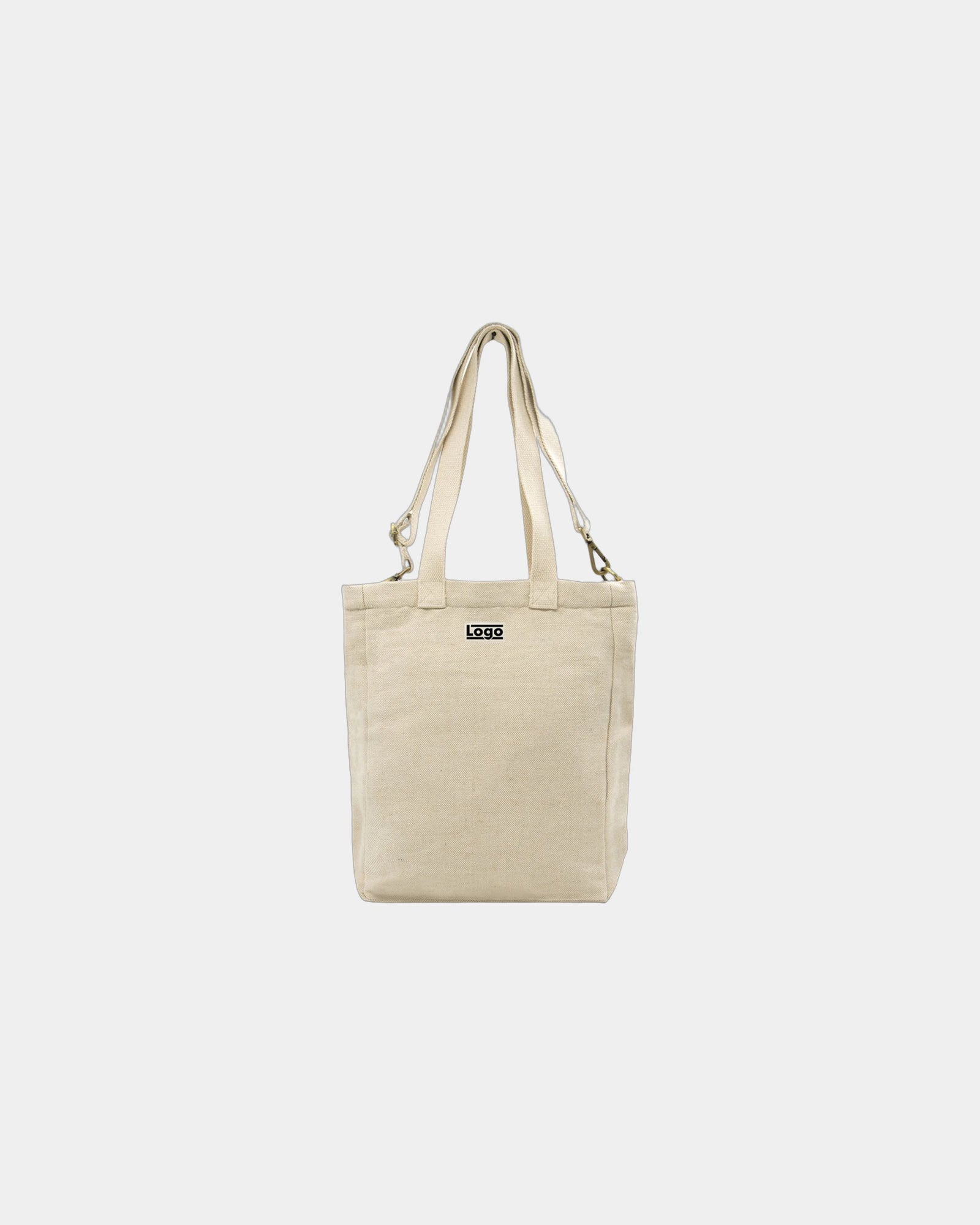 Sac cabas coton bio Hindbag Evan à personnaliser - Jute