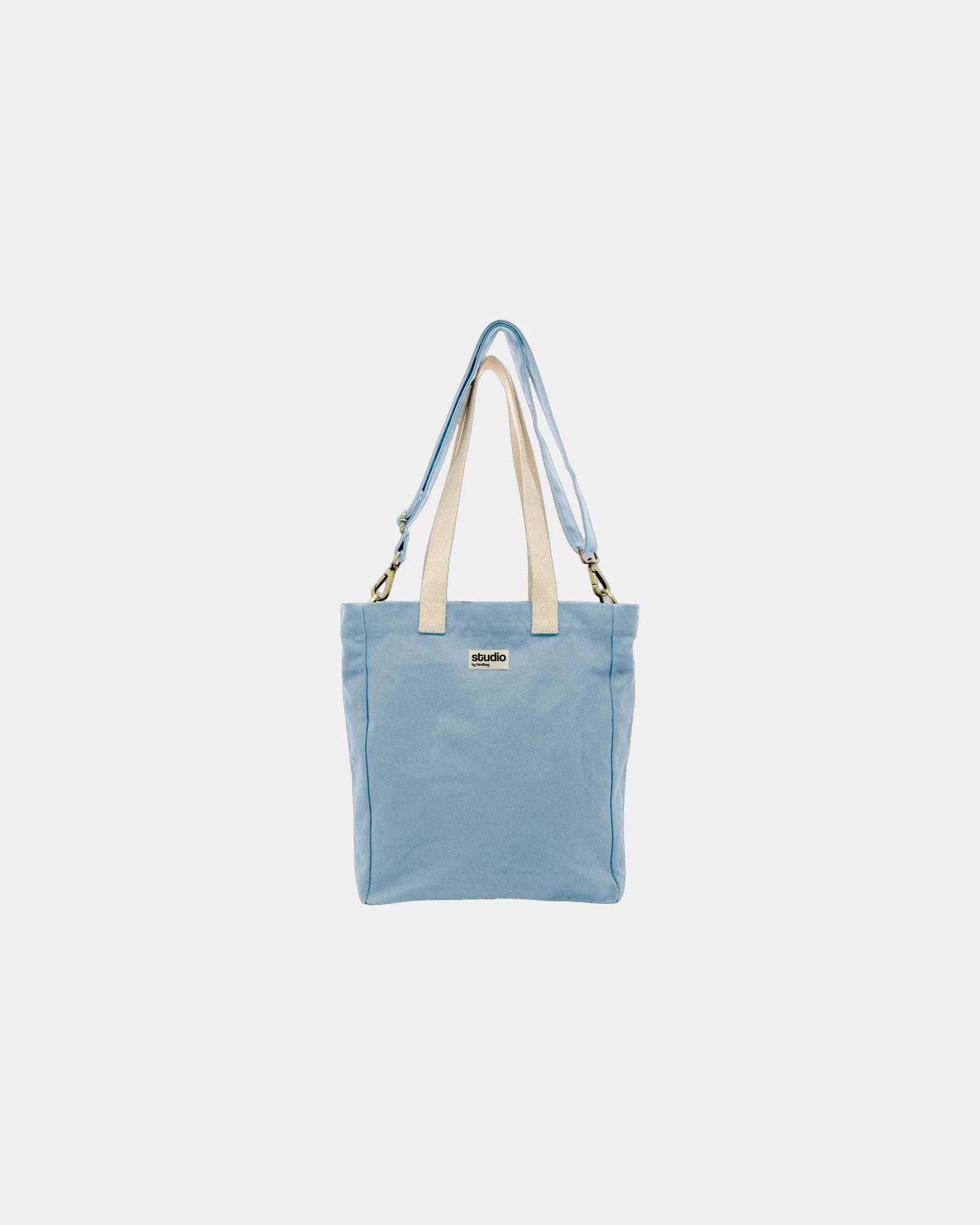 Sac cabas coton bio Hindbag Evan à personnaliser - Azure
