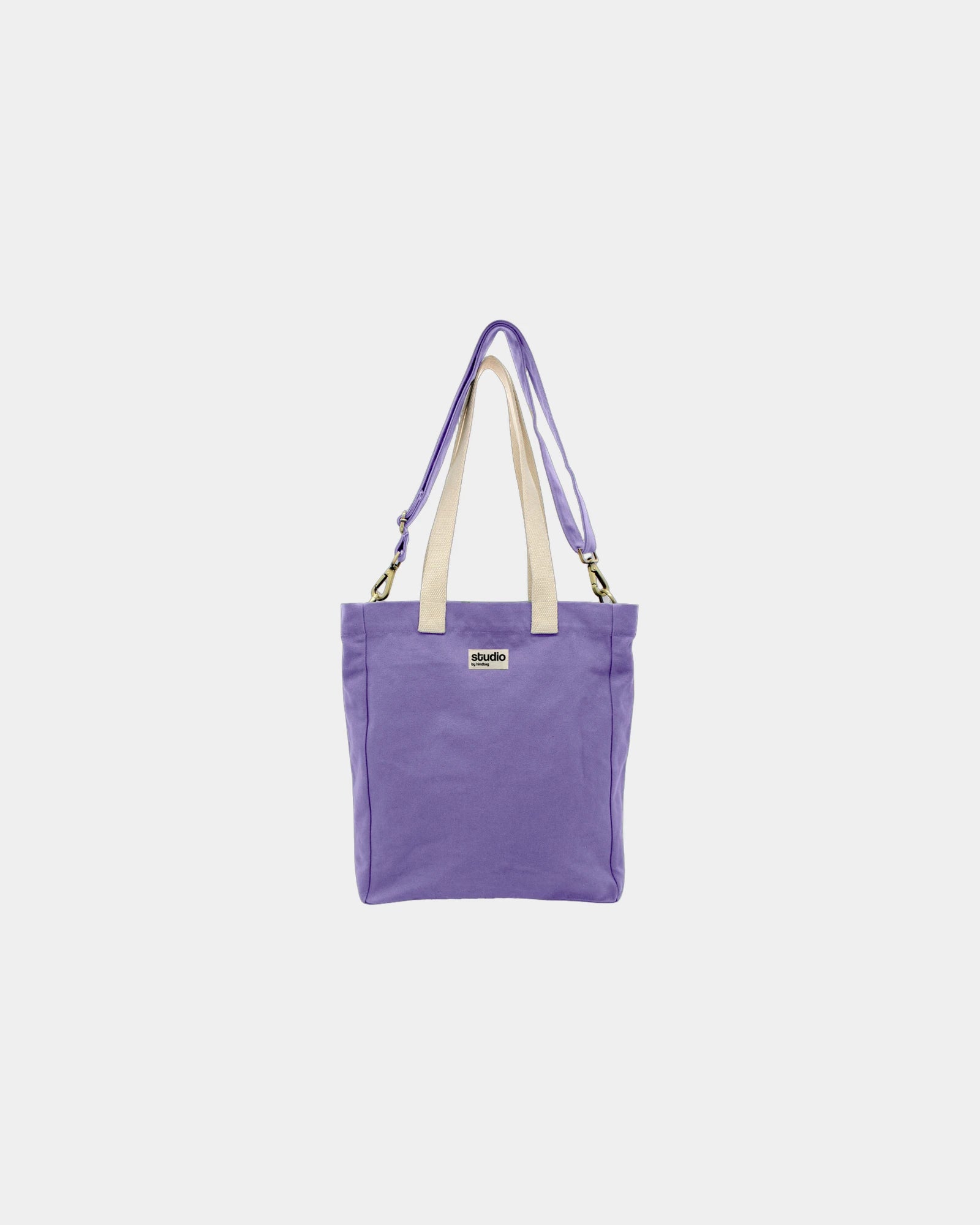 Sac cabas coton bio Hindbag Evan à personnaliser - Lavender