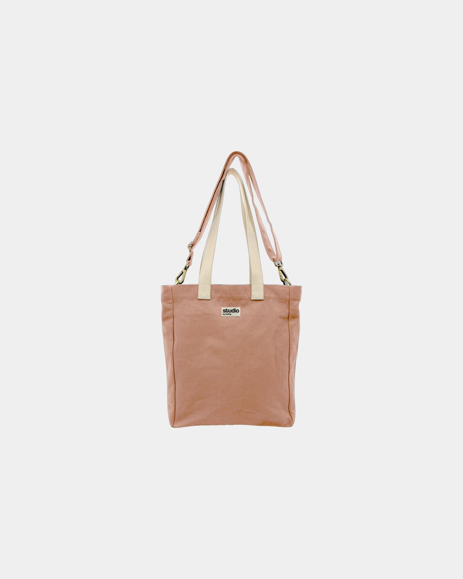 Sac cabas coton bio Hindbag Evan à personnaliser - Salmon