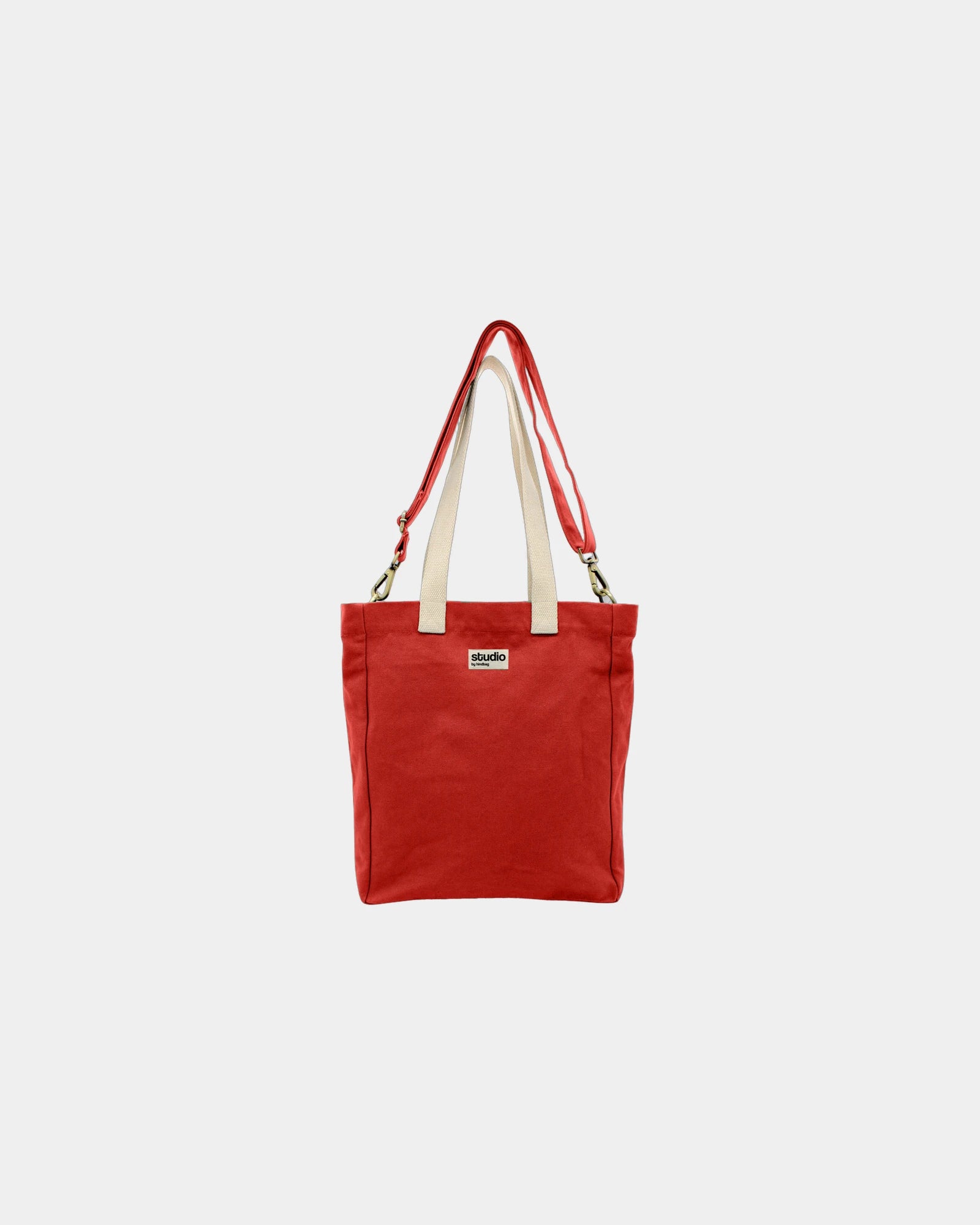 Sac cabas coton bio Hindbag Evan à personnaliser - Red
