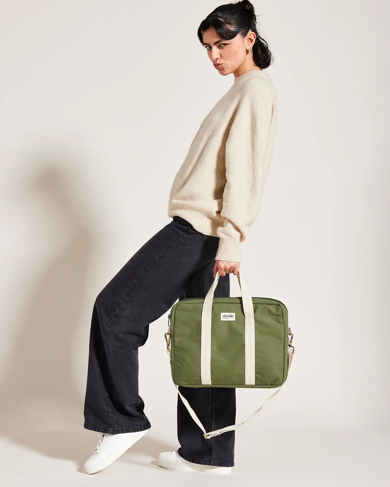 Sac ordinateur coton bio Hindbag Luis à personnaliser - 7