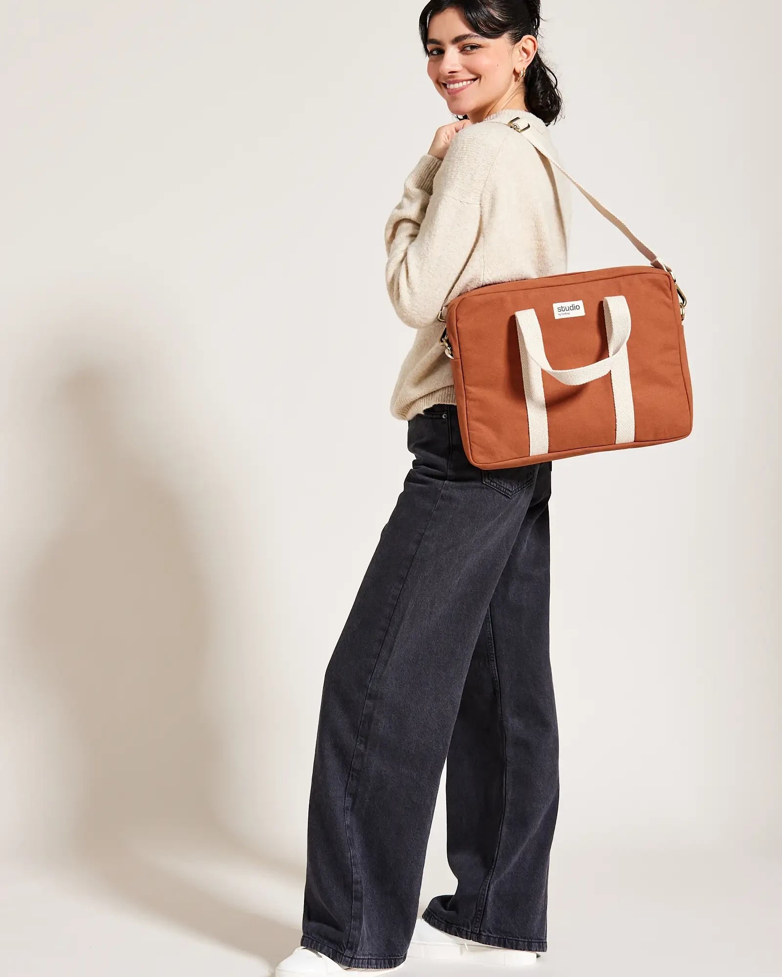 Sac ordinateur coton bio Hindbag Luis à personnaliser - 16