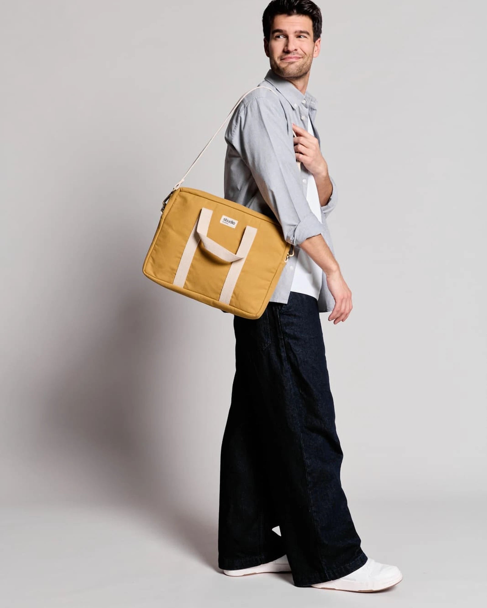Sac ordinateur coton bio Hindbag Luis à personnaliser - 23