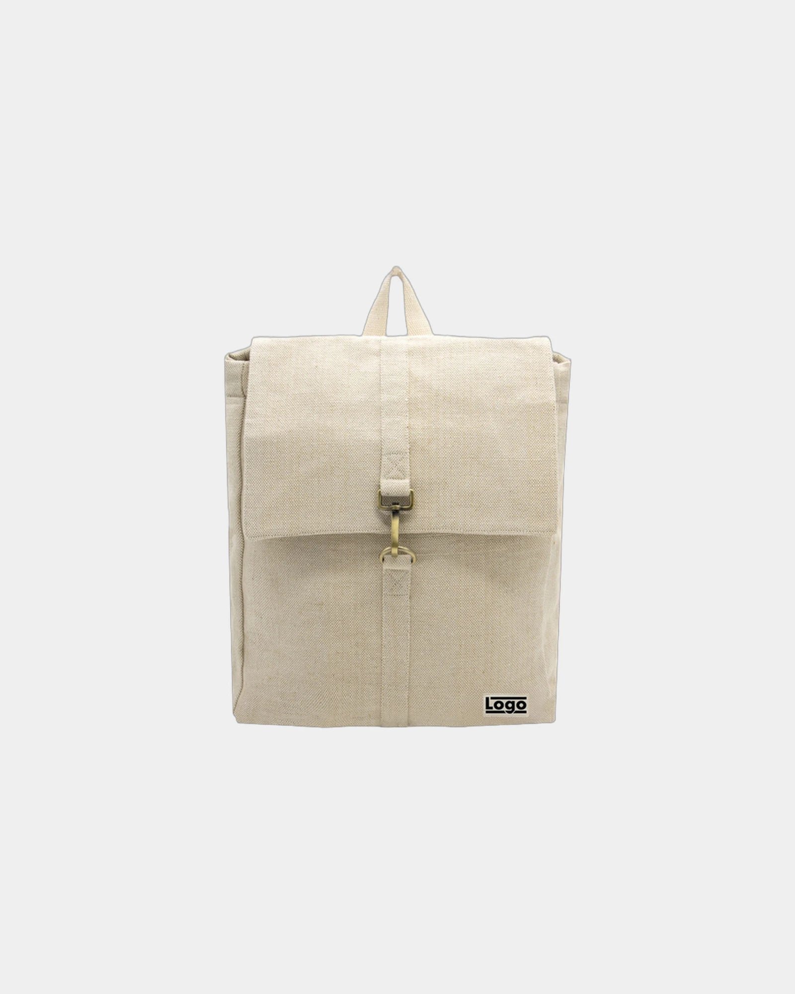 Sac à dos coton bio Hindbag Oscar à personnaliser - Jute