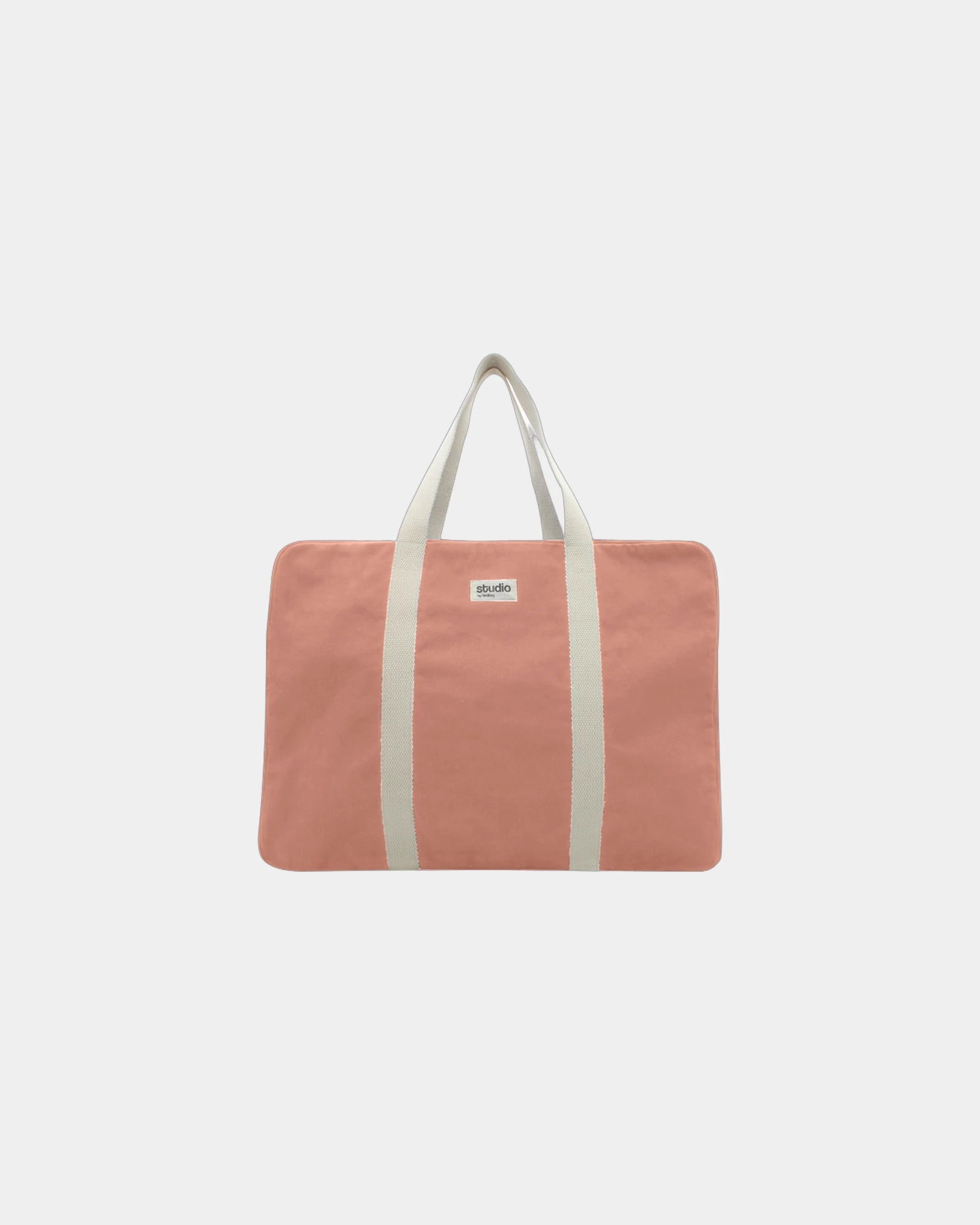 Sac de voyage coton bio Hindbag Gabriel à personnaliser - Salmon