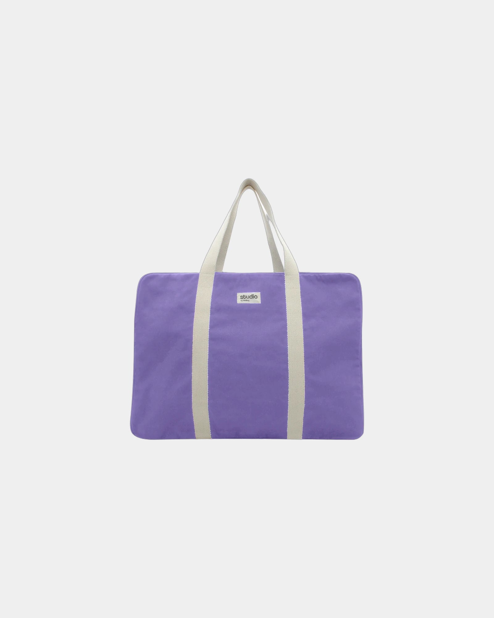 Sac de voyage coton bio Hindbag Gabriel à personnaliser - Lavender