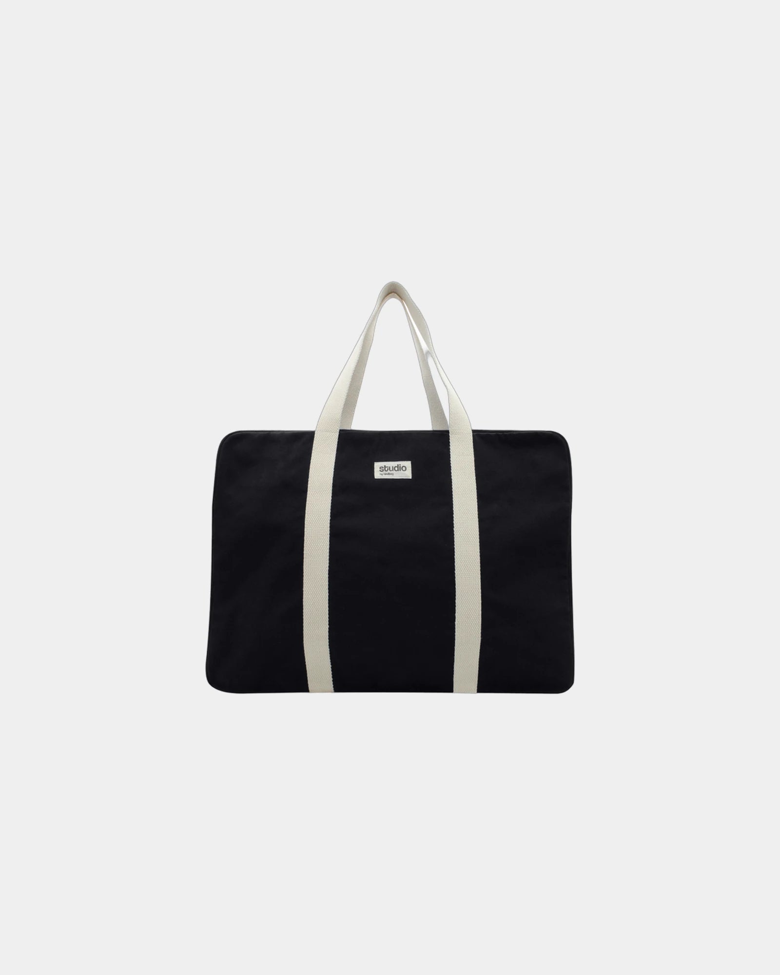 Sac de voyage coton bio Hindbag Gabriel à personnaliser - Black
