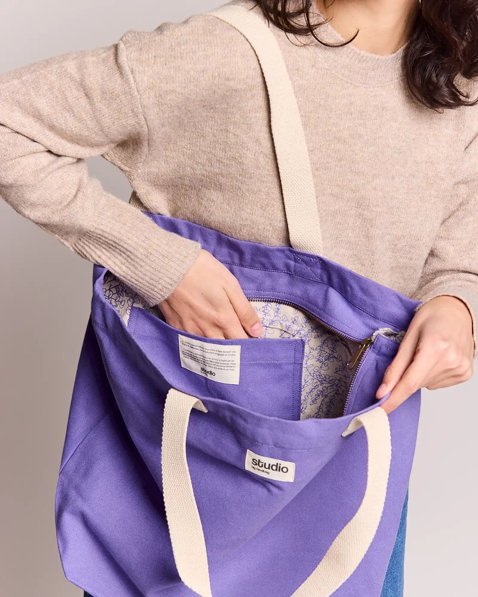 Sac de voyage coton bio Hindbag Hortense à personnaliser - 21