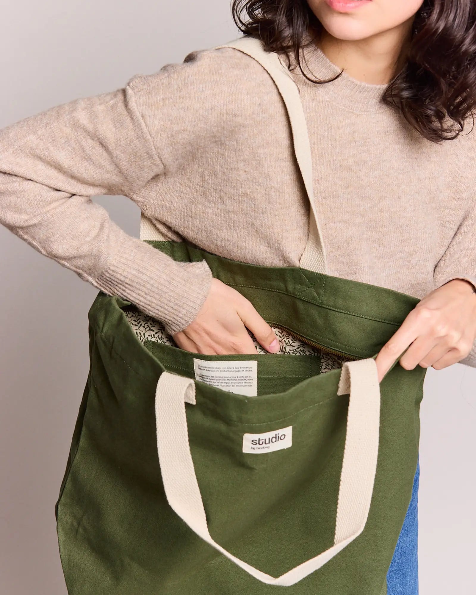 Sac de voyage coton bio Hindbag Hortense à personnaliser - 7