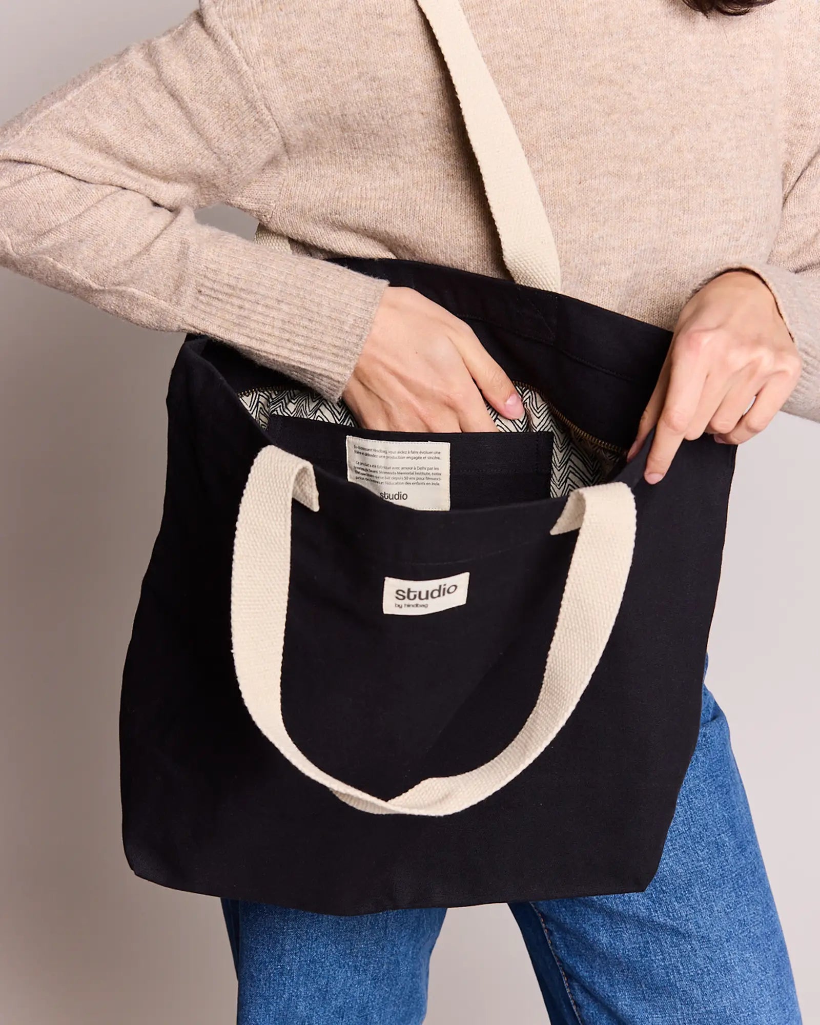 Sac de voyage coton bio Hindbag Hortense à personnaliser - 3