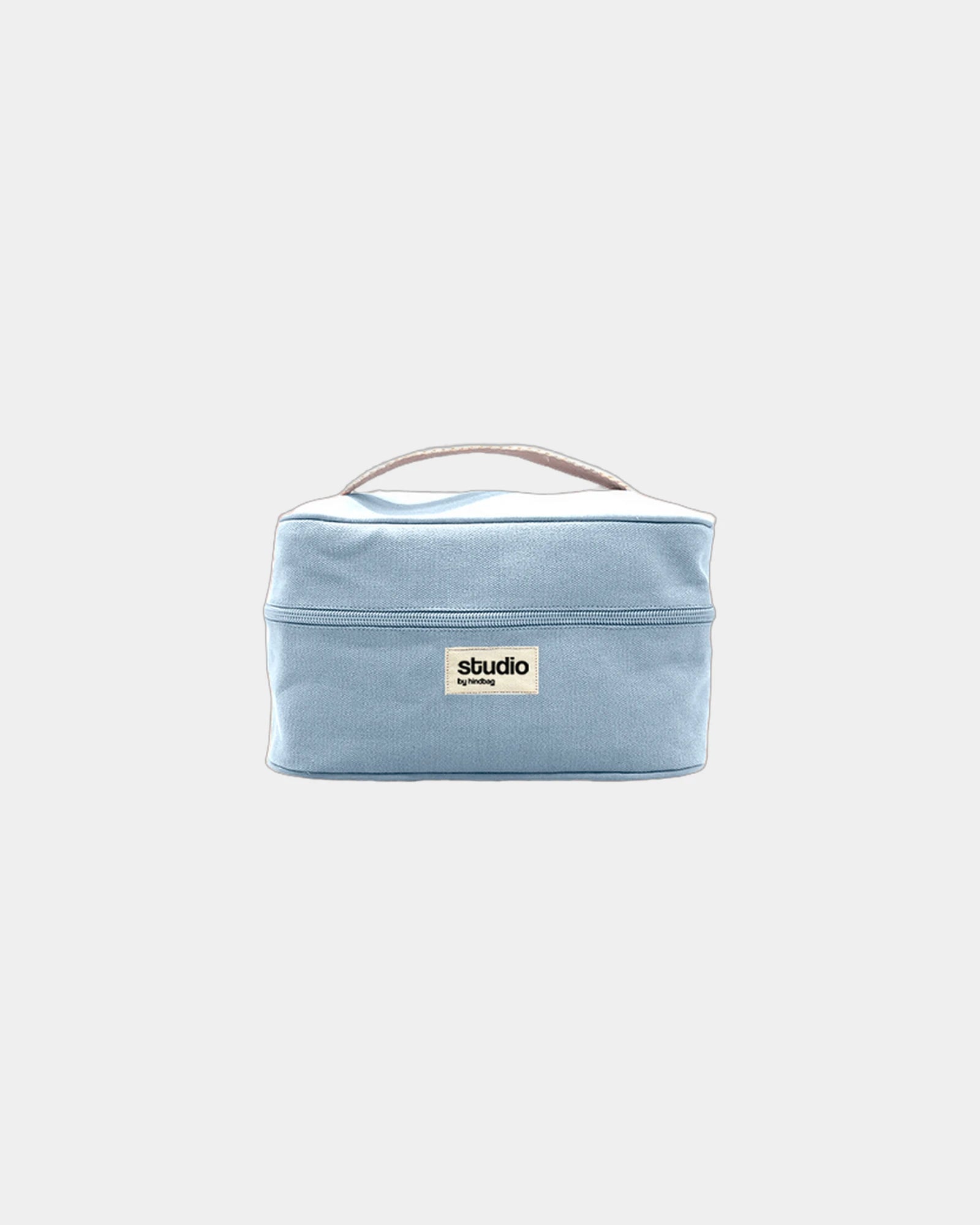 Trousse coton bio GOTS Hindbag Vanity Lina à personnaliser - Azure