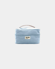 Trousse coton bio GOTS Hindbag Vanity Lina à personnaliser - Azure